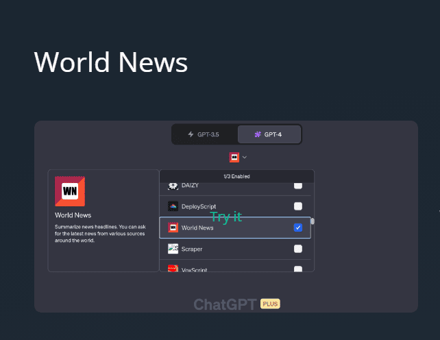 World News ChatGPT plugin
