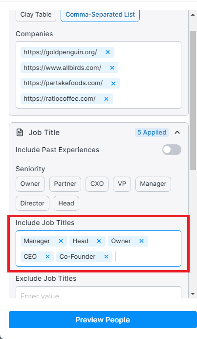 add contacts based on job titles