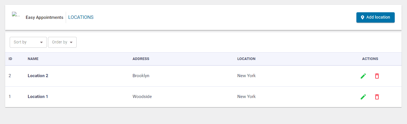 add location in booking plugin