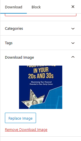 add featured download