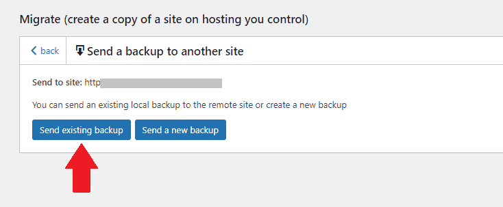 updraft send backup file