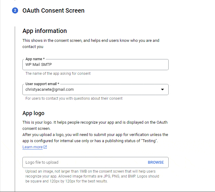 Google OAuth Consent