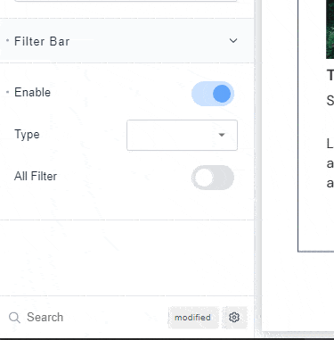 choose filter categories