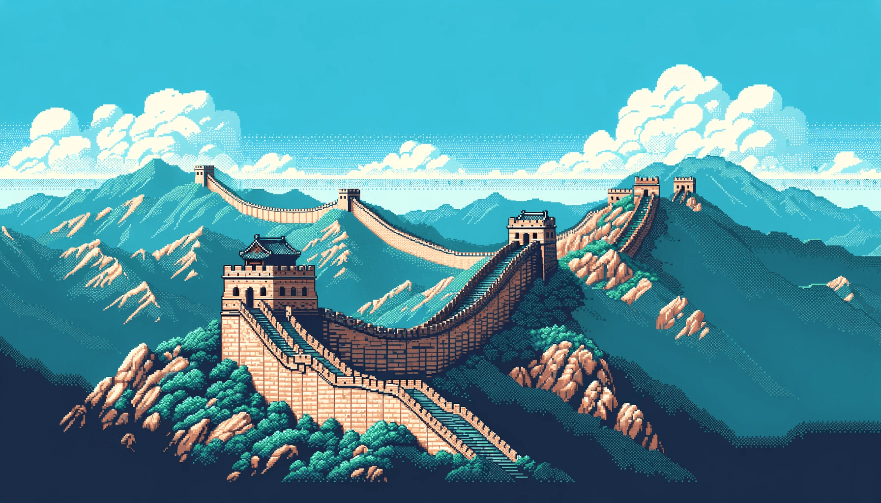 DALL-E 3's Great Wall of China