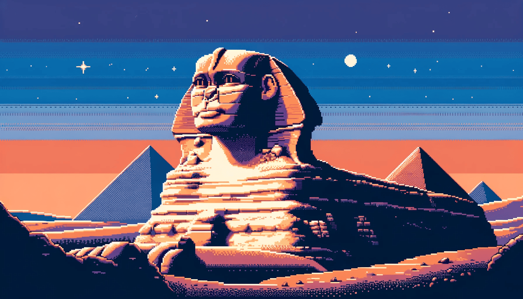 DALL-E 3's Sphinx and Pyramids