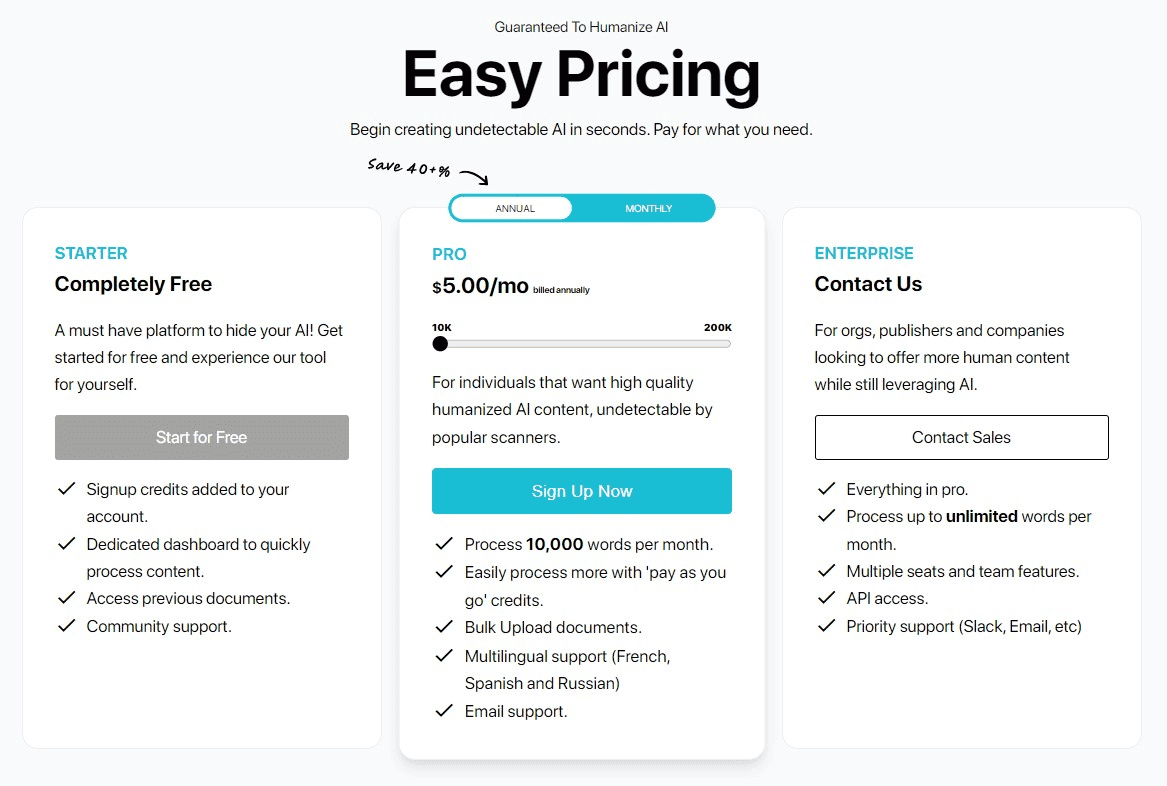 HideMyAI Pricing