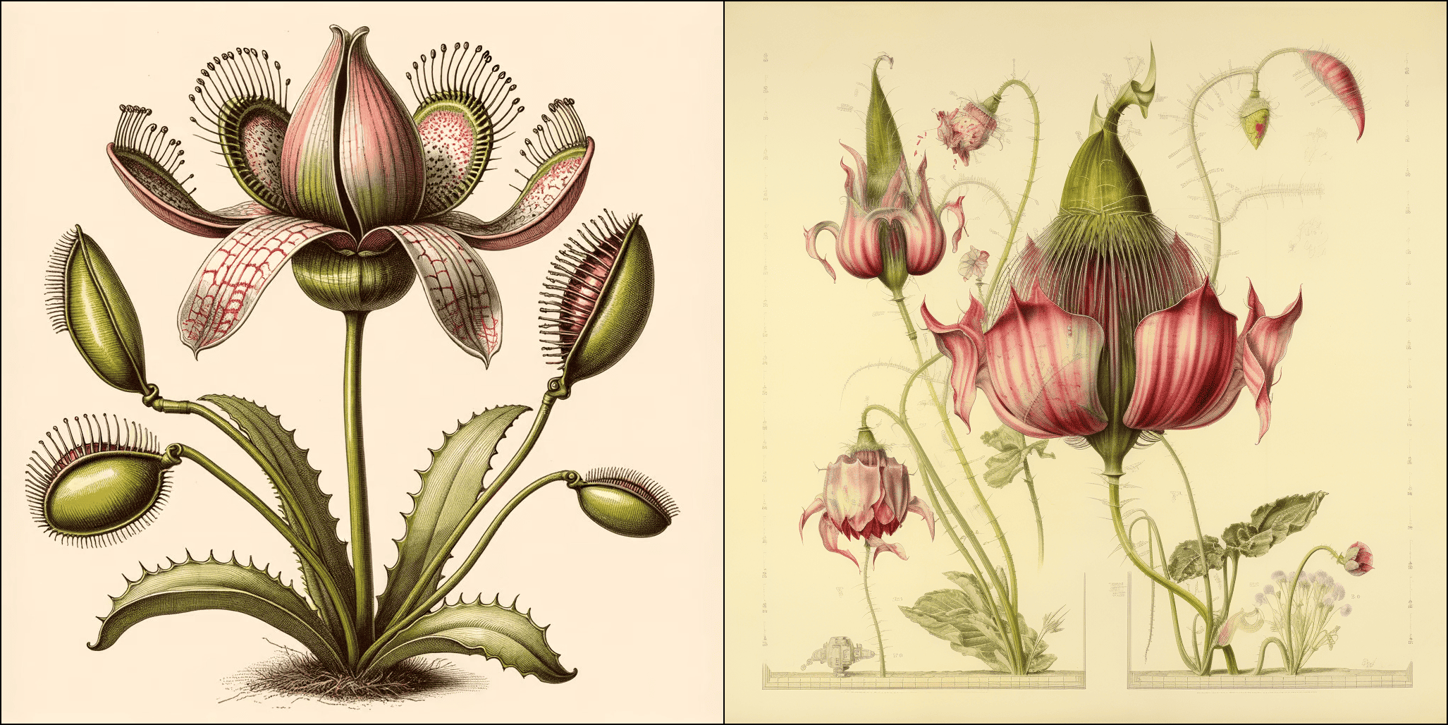 DALL-E 3 vs. Midjourney: Botanical Illustration