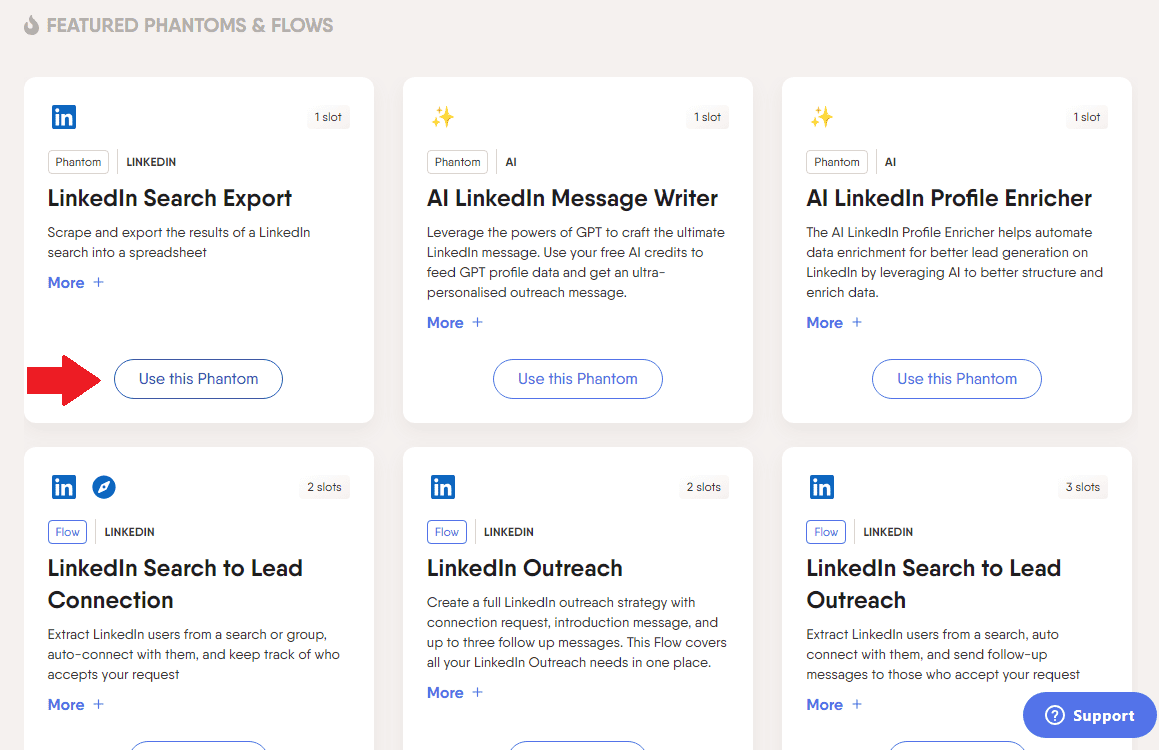 LinkedIn Search Export