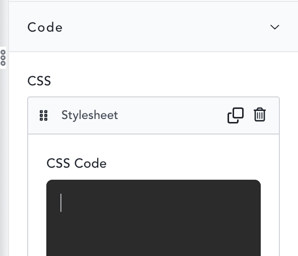 adding css code to breakdance