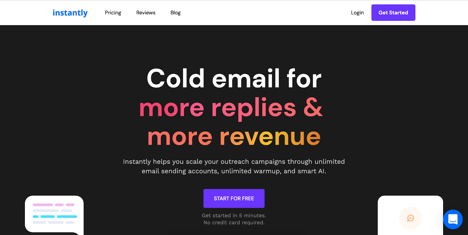 instantly warm-up tool for cold email