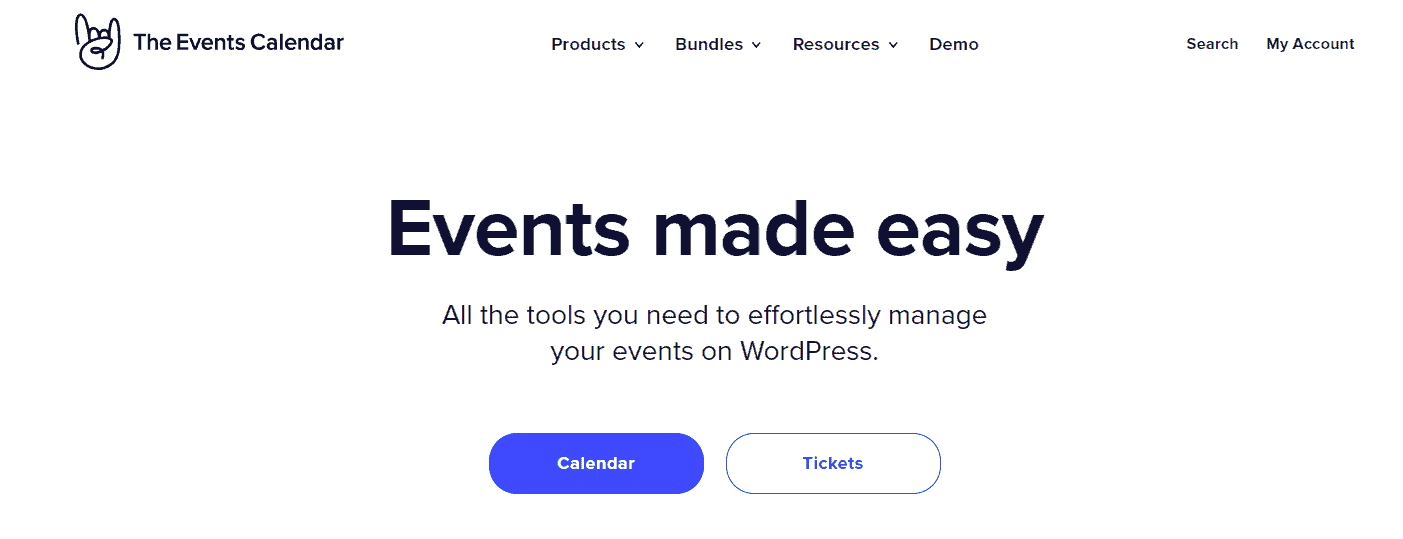 The Events Calendar Pro Plugin Landing Page