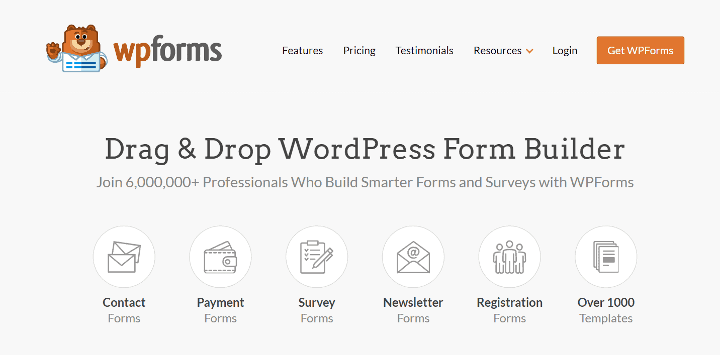 WPForms Landing Page