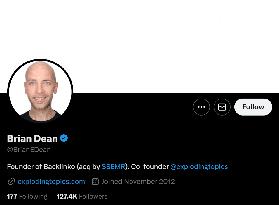 Brian Dean Twitter