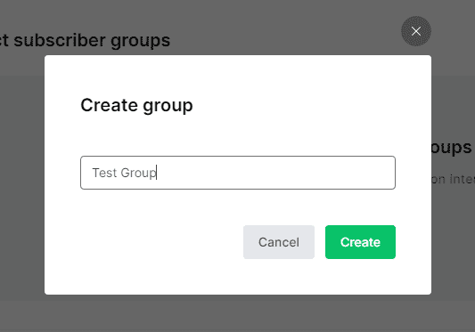 create mailerlite group